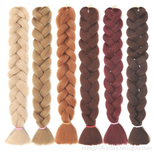 Jumbo Braids Wholesale 82 Inch Synthetic Jumbo Braiding Hair Pre-Stretched High Temperature Fiber Crochet Hair for Women